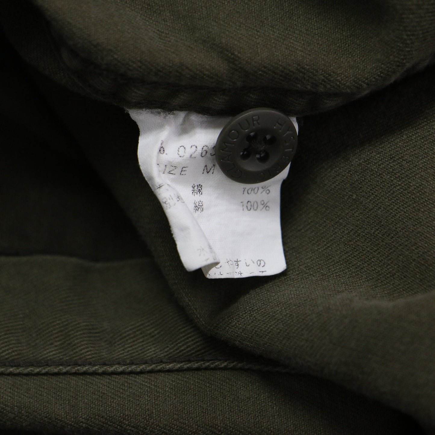 ザ クランプス プリント 長袖 ミリタリー シャツ / THE CRAMPS レギュラーカラー フォト ロゴ コットン