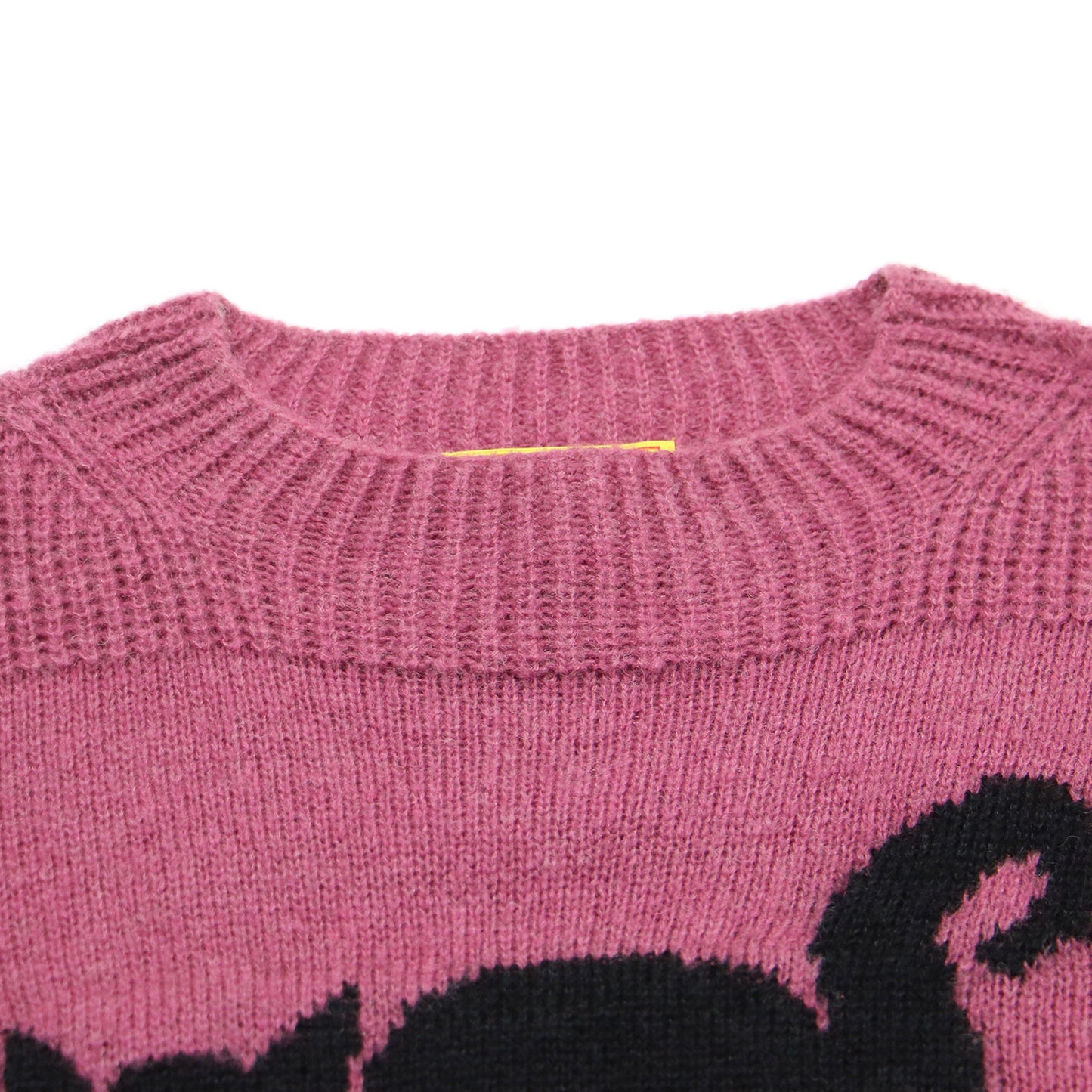 ブラック キャット ジャガード セーター / BLACK CAT ニット 長袖 ボトルネック ウール モヘヤ