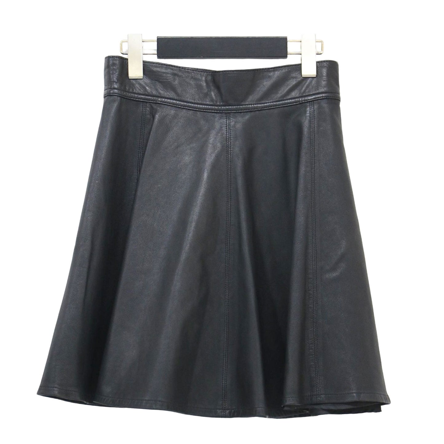 ラムレザー フレア ミニ スカート / Aライン 羊革