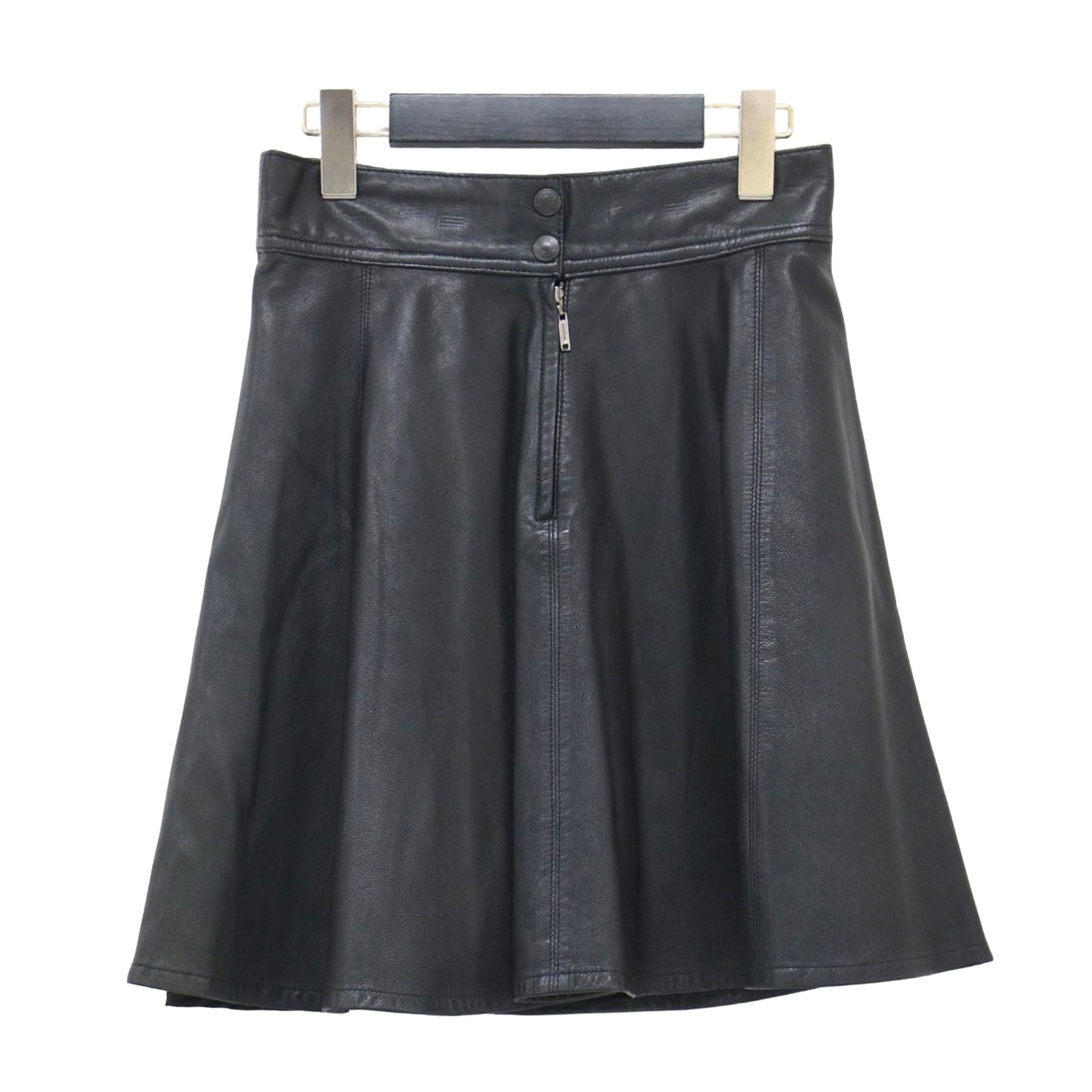 ラムレザー フレア ミニ スカート / Aライン 羊革