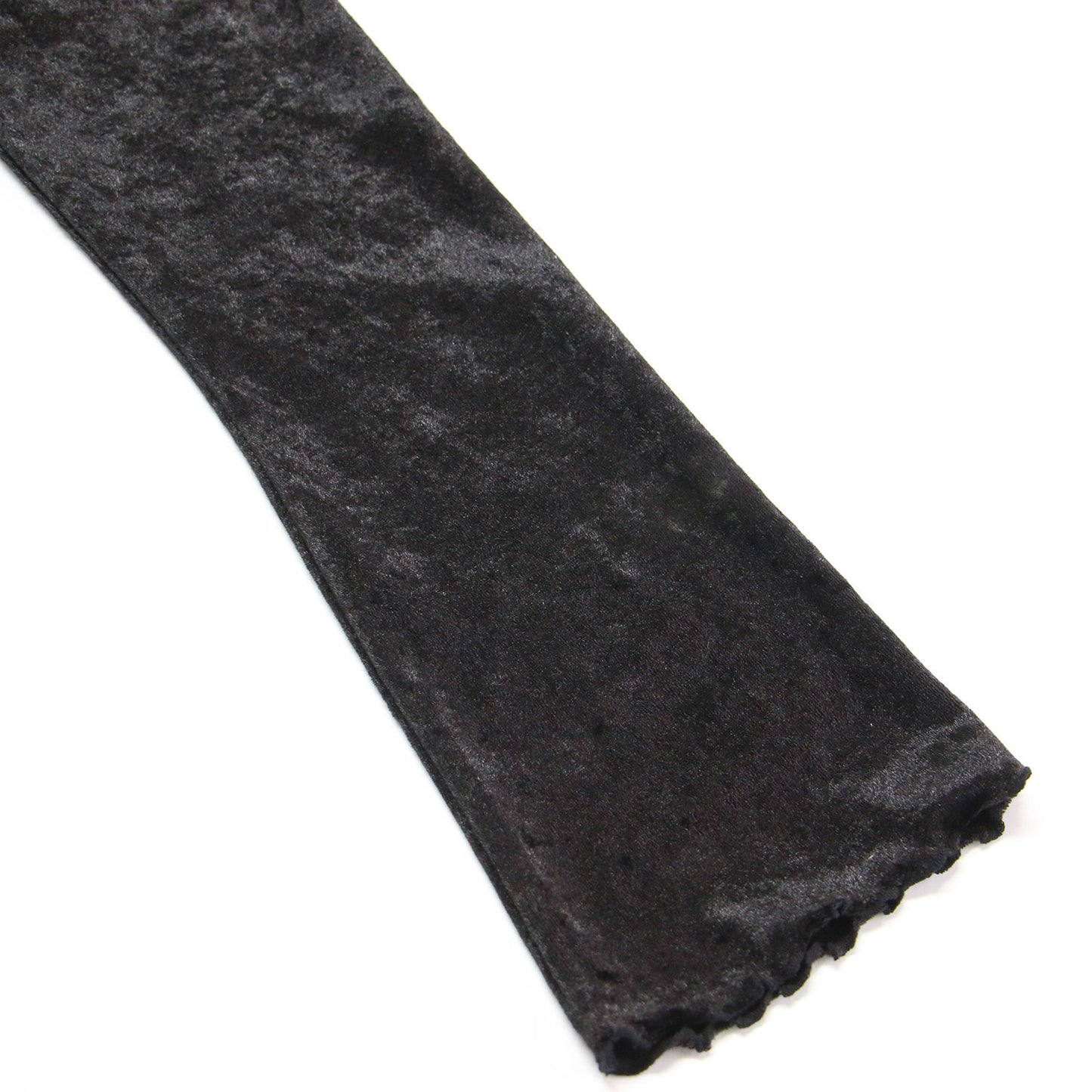 ハート ロゴ プリント ベロア カットソー / HEART Tシャツ プルオーバー 長袖 スタンドカラー ギャザー