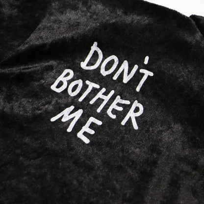 ハート ロゴ プリント ベロア カットソー / HEART Tシャツ プルオーバー 長袖 スタンドカラー ギャザー