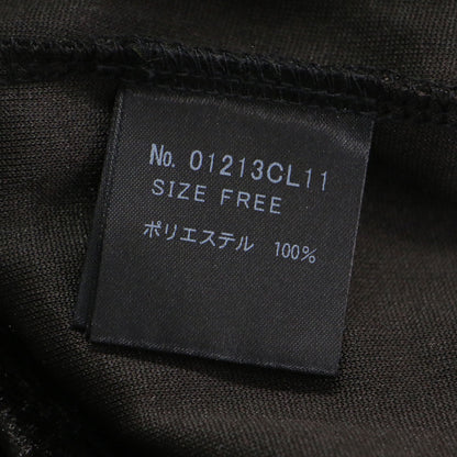 ハート ロゴ プリント ベロア カットソー / HEART Tシャツ プルオーバー 長袖 スタンドカラー ギャザー