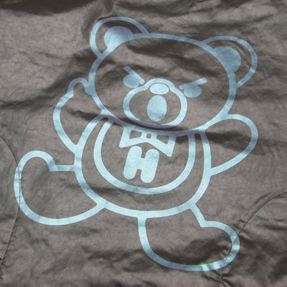 20秋冬 ベア プリント プルオーバー ブラウス / 五分袖 ボトルネック ワイド エステルツイル