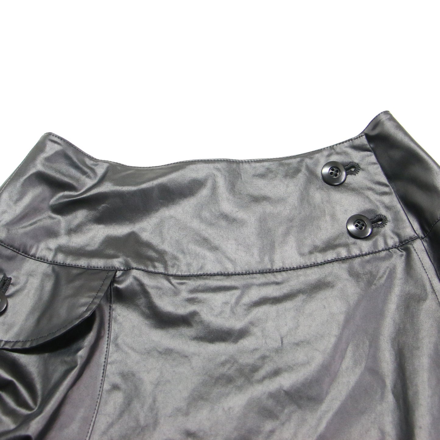 ベア プリント ラップ スカート / ミディ丈 バルーン Aライン アシンメトリー エステルツイル