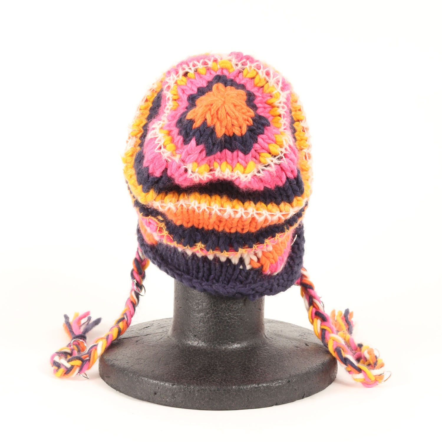 23秋冬 手編み ボーダー ニット キャップ / MOTOR CITY BABY 帽子