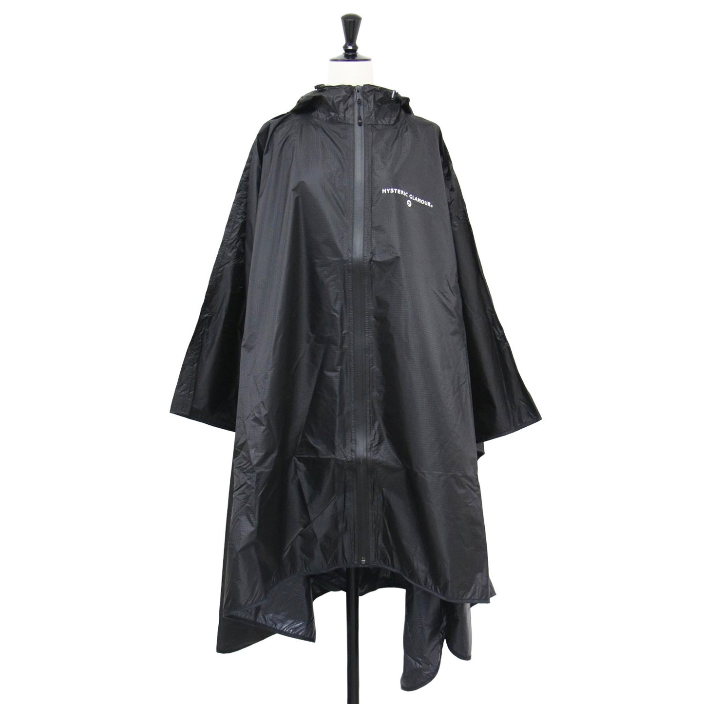 20春夏 シンボルロゴ ポンチョ / レインウェア ロング丈 フード付き パッカブル ナイロン