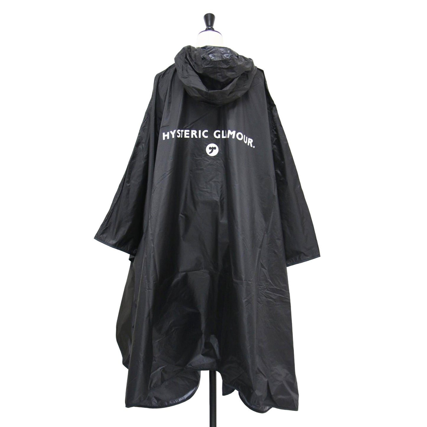 20春夏 シンボルロゴ ポンチョ / レインウェア ロング丈 フード付き パッカブル ナイロン