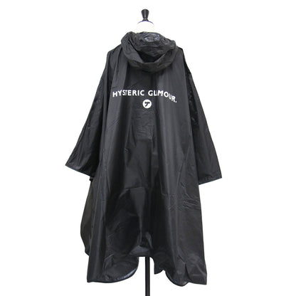 20春夏 シンボルロゴ ポンチョ / レインウェア ロング丈 フード付き パッカブル ナイロン
