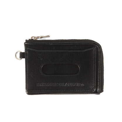 ロゴ スタッズ コインパース / LOGO STUDS 財布 パスケース コインケース ストラップ付き レザー