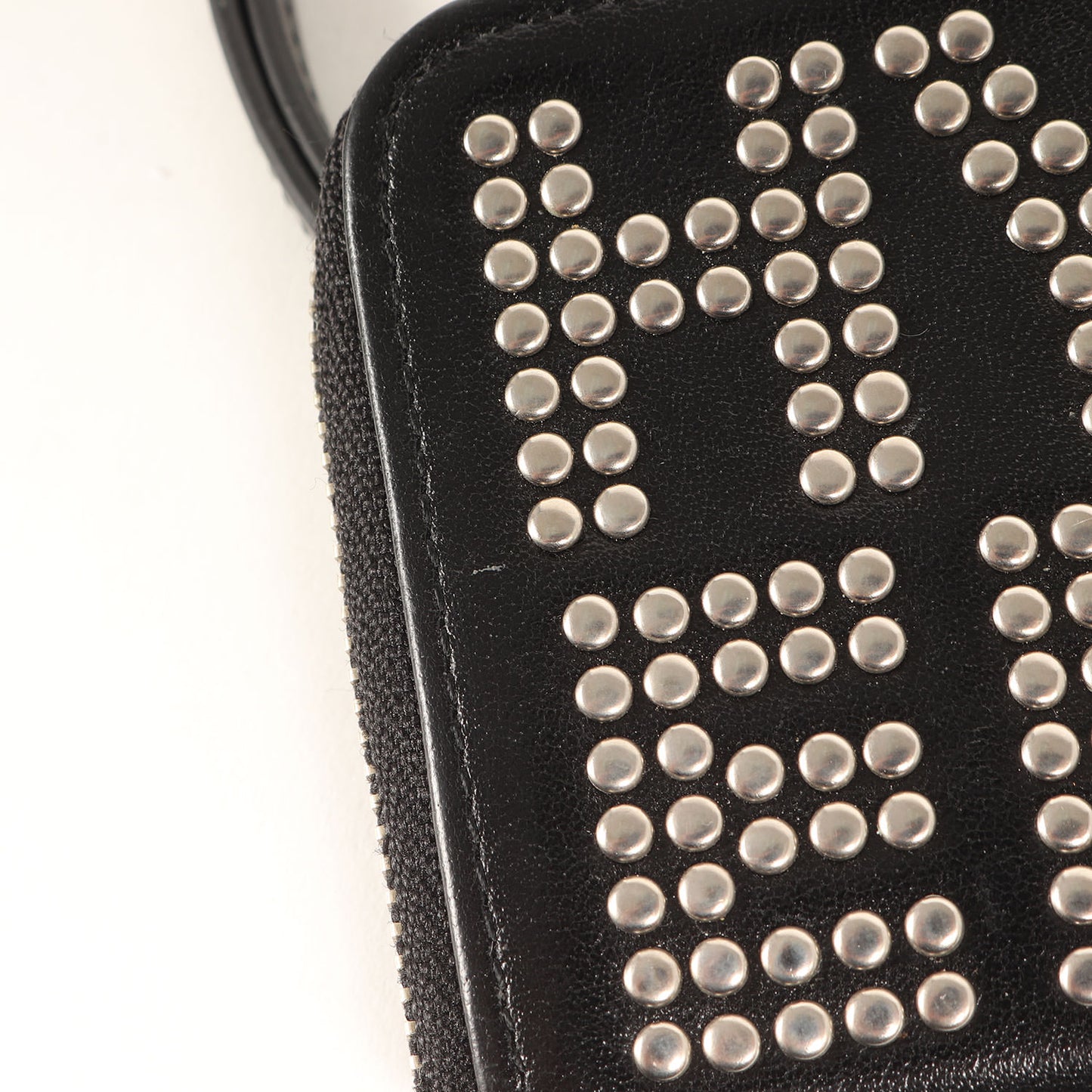 ロゴ スタッズ コインパース / LOGO STUDS 財布 パスケース コインケース ストラップ付き レザー