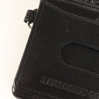 ロゴ スタッズ コインパース / LOGO STUDS 財布 パスケース コインケース ストラップ付き レザー