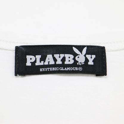 × PLAYBOY CARMELLA ROSE ビッグ タンクトップ / ロング チュニック丈 Uネック フォトプリント コットン