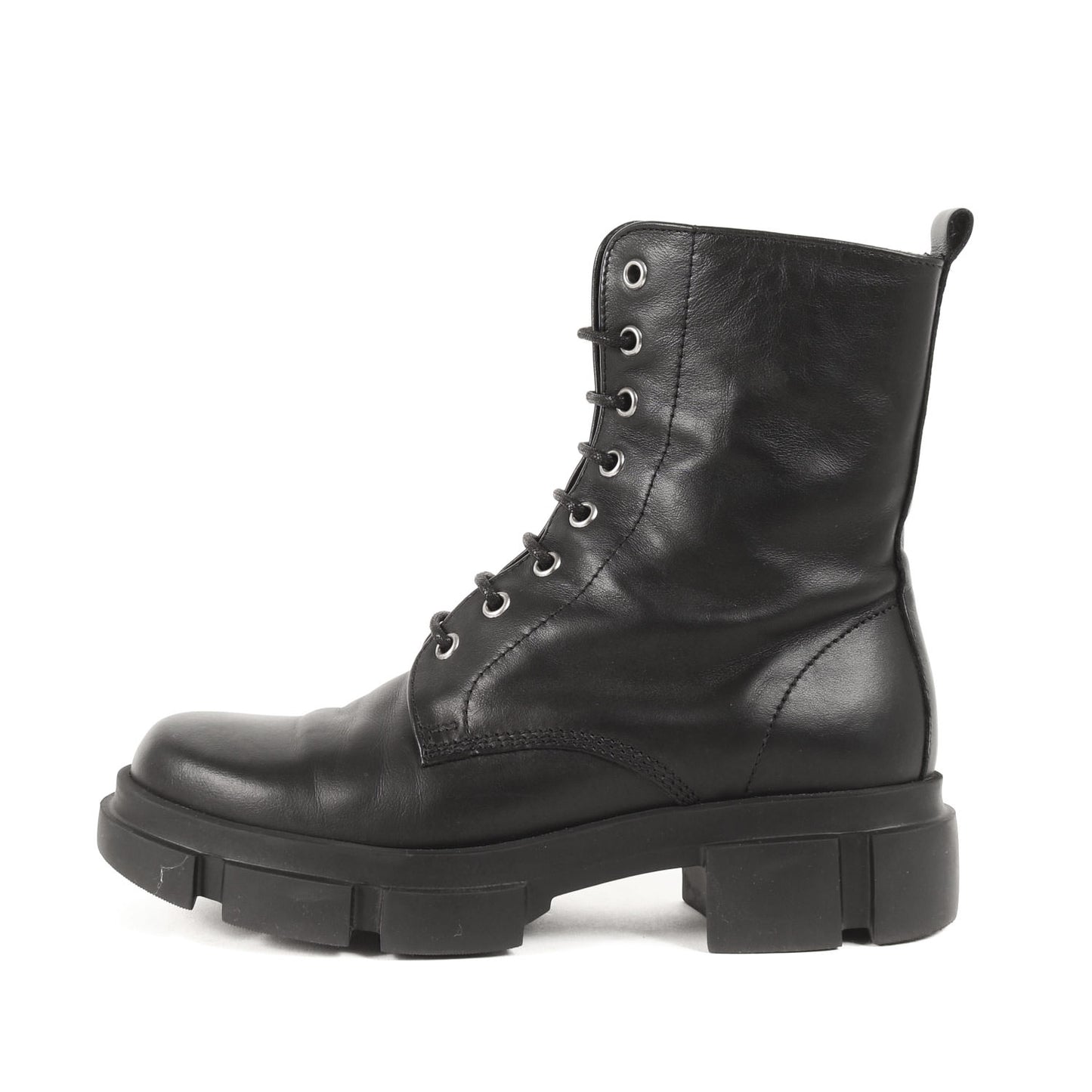 22秋冬 ヴェラール コンバットブーツ / VELAR レースアアップ ラウンドトゥ トラックソール レザー