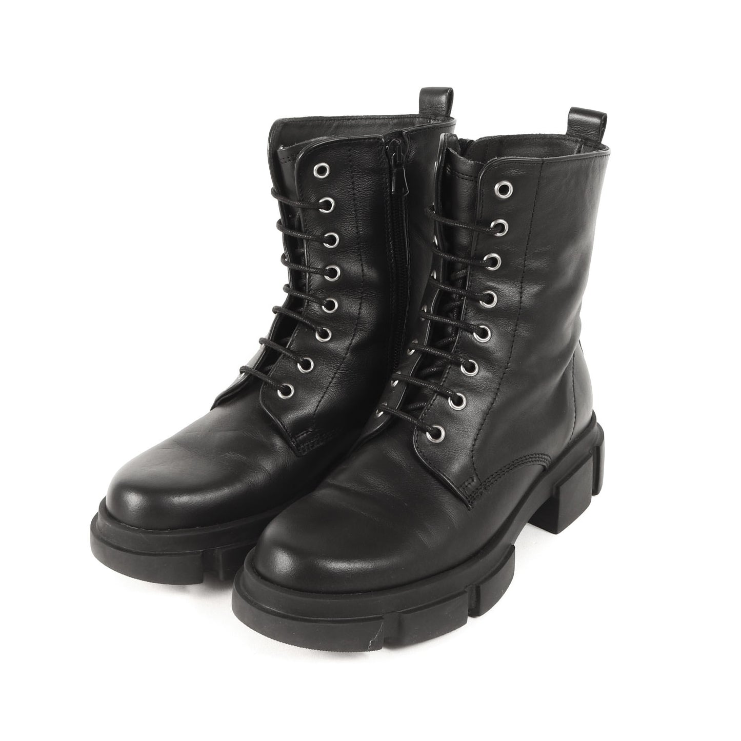 22秋冬 ヴェラール コンバットブーツ / VELAR レースアアップ ラウンドトゥ トラックソール レザー