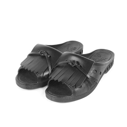 フリンジ フラット サンダル / BENSAN-D QUILT ベンサン PVC レザー