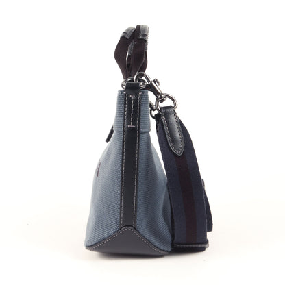 25春夏 トート 20 カラーブロック / ハンドバッグ ショルダー 2WAY 肩掛け 斜め掛け ロゴ キャンバス レザー