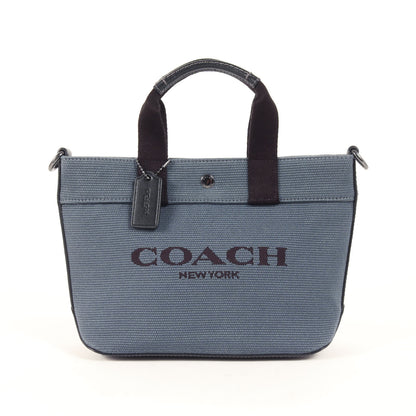 25春夏 トート 20 カラーブロック / ハンドバッグ ショルダー 2WAY 肩掛け 斜め掛け ロゴ キャンバス レザー