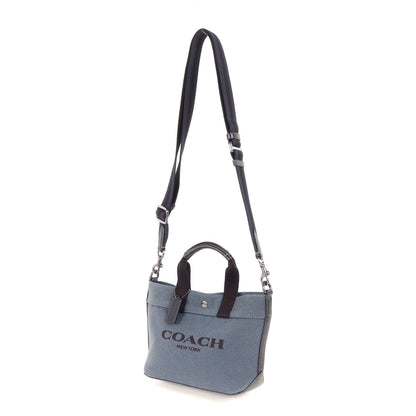 25春夏 トート 20 カラーブロック / ハンドバッグ ショルダー 2WAY 肩掛け 斜め掛け ロゴ キャンバス レザー