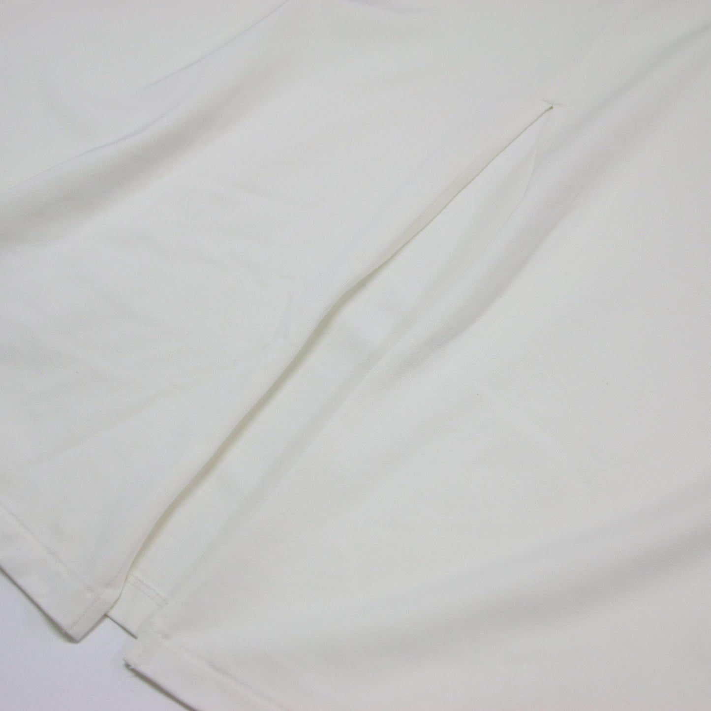 24春夏 バック スリット ワンピース / カットソーワンピース マキシ丈 半袖 クルーネック コットン