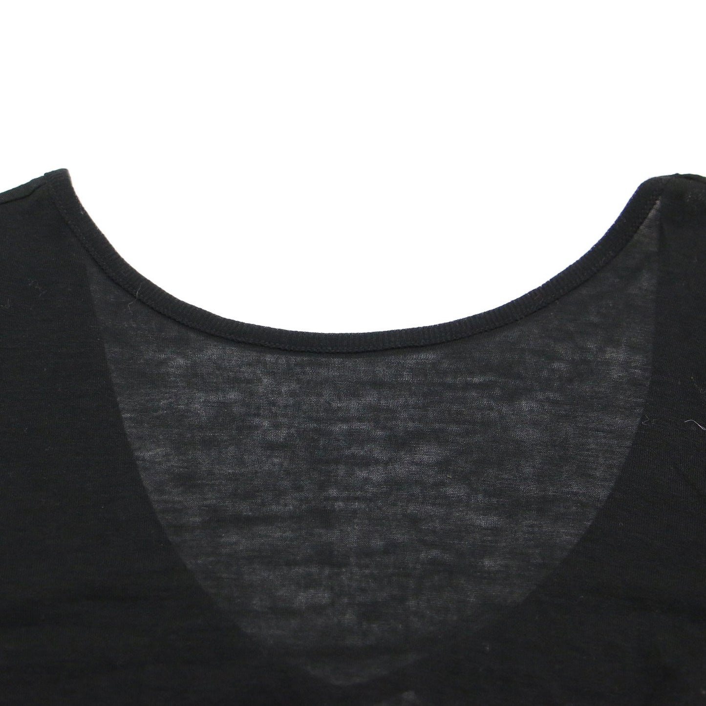 25春夏 バックオープン ロングスリーブ Tシャツ LOW BACK LONG SLEEVE T-SHIRT カットソー 長袖 シアー ウール