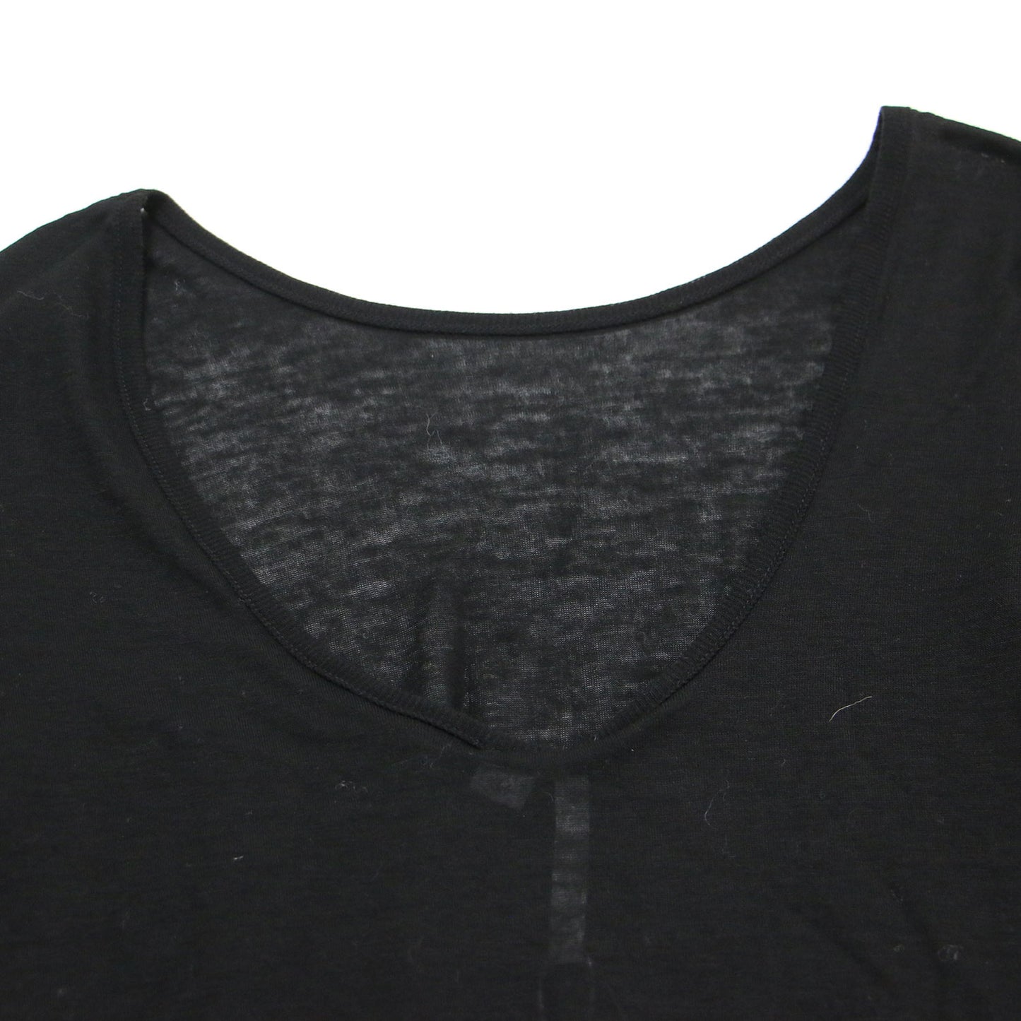 25春夏 バックオープン ロングスリーブ Tシャツ LOW BACK LONG SLEEVE T-SHIRT カットソー 長袖 シアー ウール