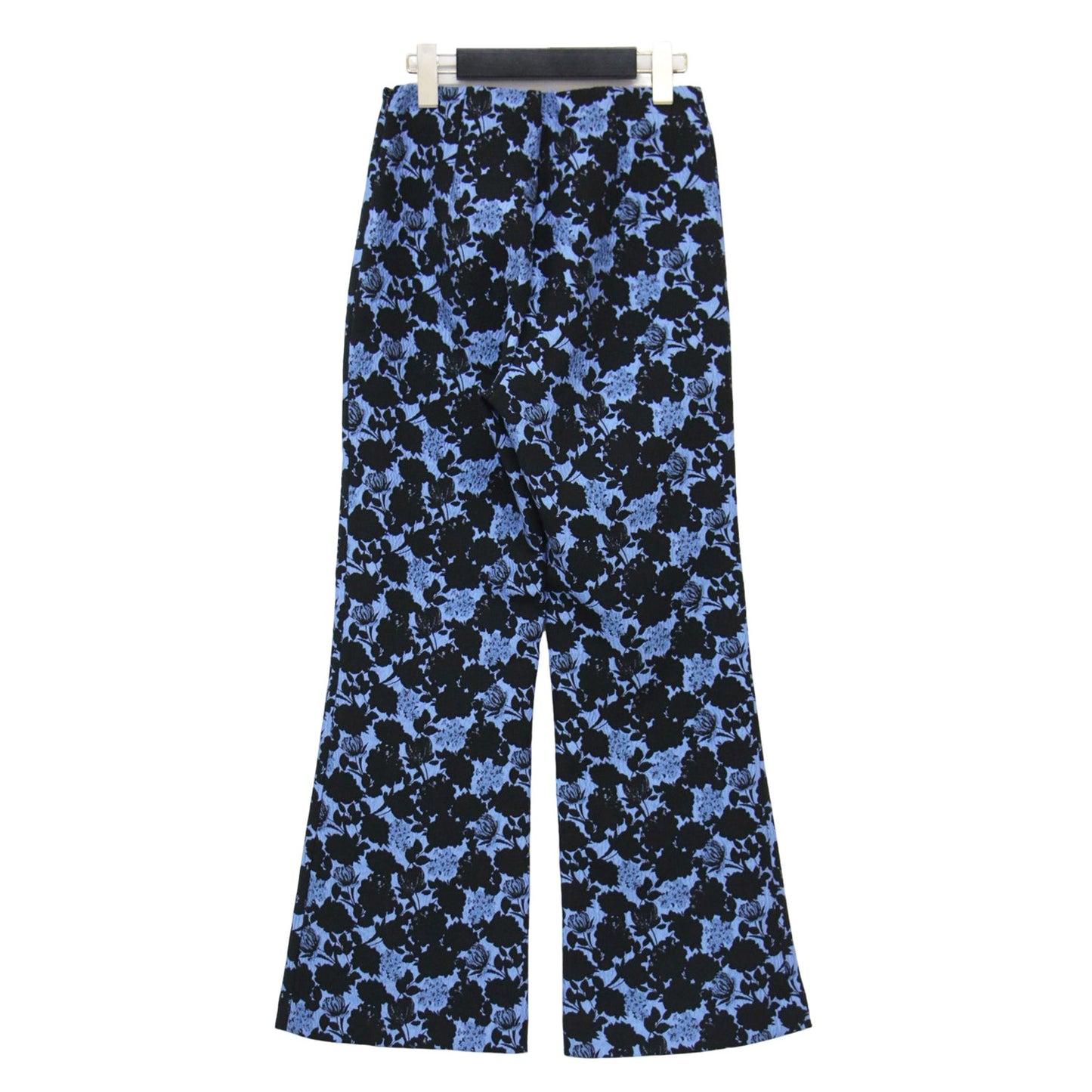 24年春夏 フラワー ジャガード フレア パンツ / ウエストゴム 花柄