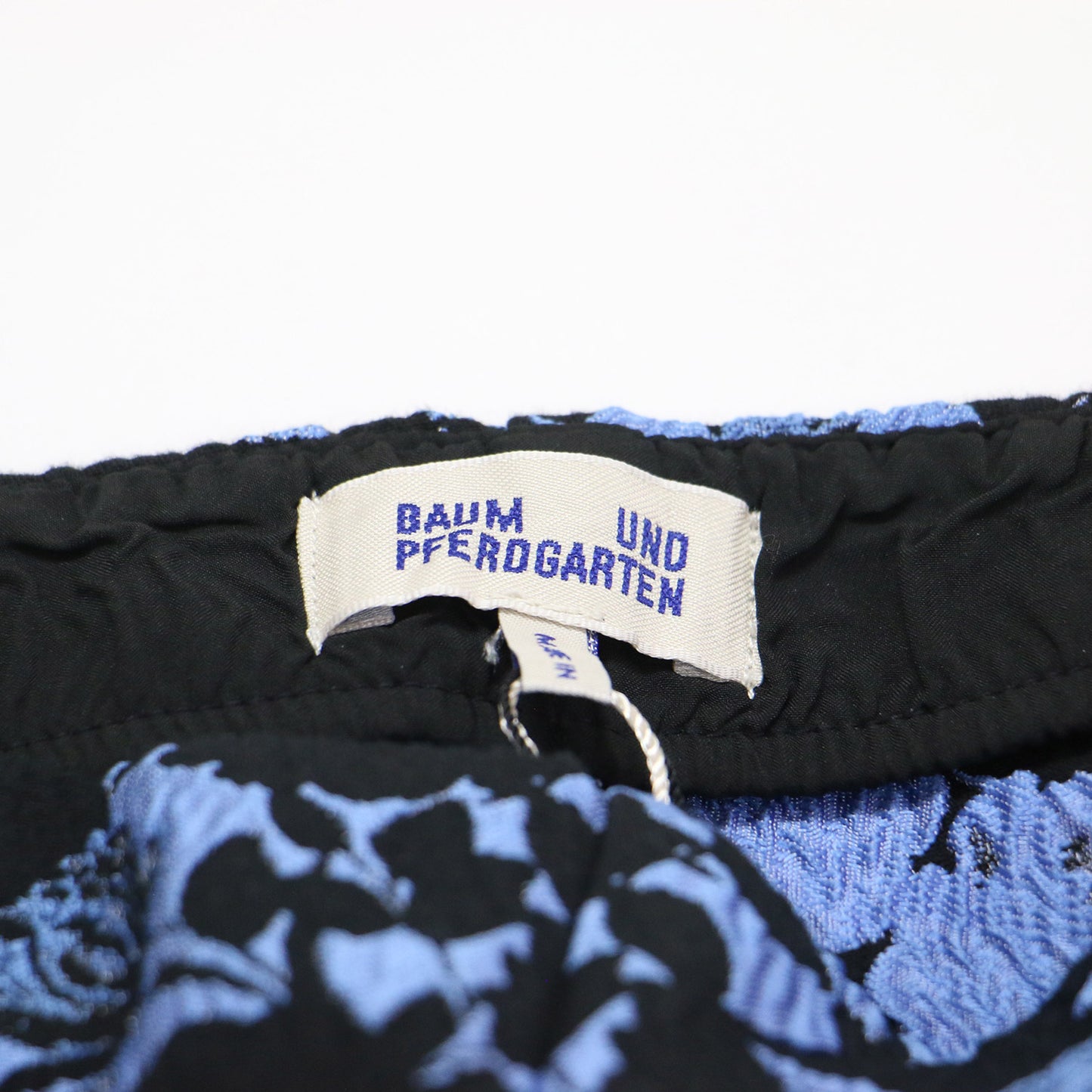 24年春夏 フラワー ジャガード フレア パンツ / ウエストゴム 花柄