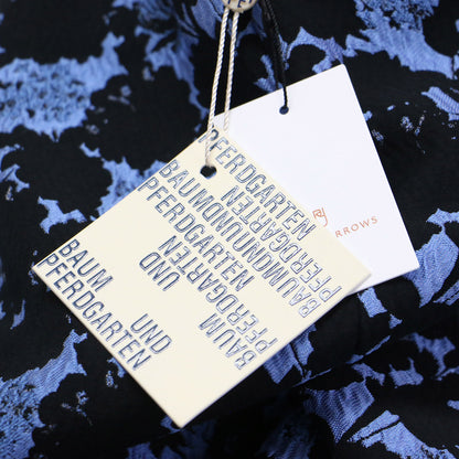 24年春夏 フラワー ジャガード フレア パンツ / ウエストゴム 花柄