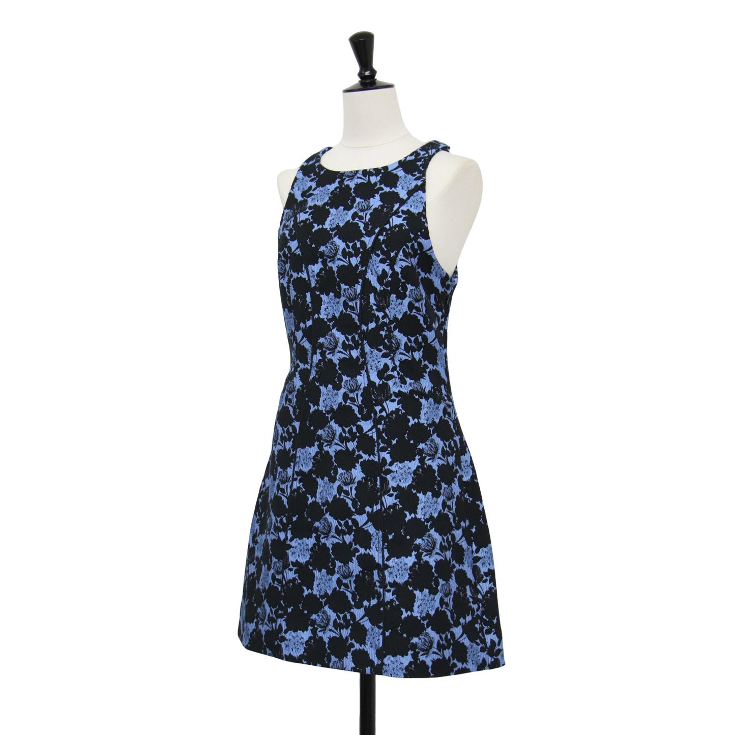 24春夏 フラワー ジャガード ミニ ワンピース / ドレス アメリカンスリーブ 花柄