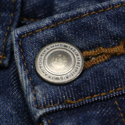 × FREAK'S STORE 別注 25春夏 グリッター ペイント クロスウエスト ストレート デニムパンツ / Cross Waist Straight Glitter コットン