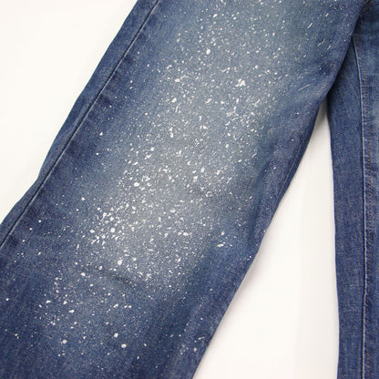 × FREAK'S STORE 別注 25春夏 グリッター ペイント クロスウエスト ストレート デニムパンツ / Cross Waist Straight Glitter コットン