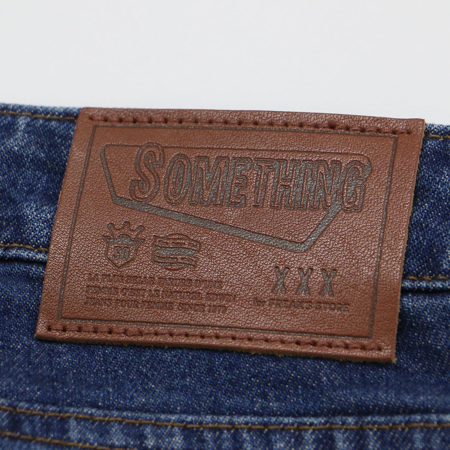 × FREAK'S STORE 別注 25春夏 グリッター ペイント クロスウエスト ストレート デニムパンツ / Cross Waist Straight Glitter コットン