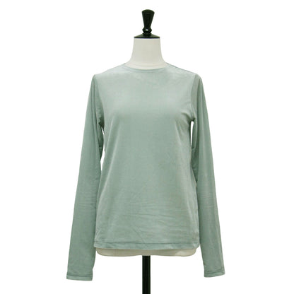 24秋冬 スキンベロア クルーネック プルオーバー / カットソー 長袖 シアー