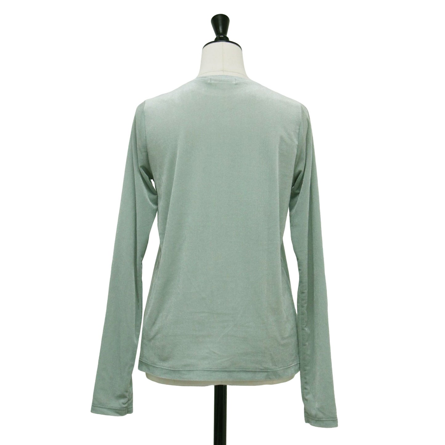 24秋冬 スキンベロア クルーネック プルオーバー / カットソー 長袖 シアー