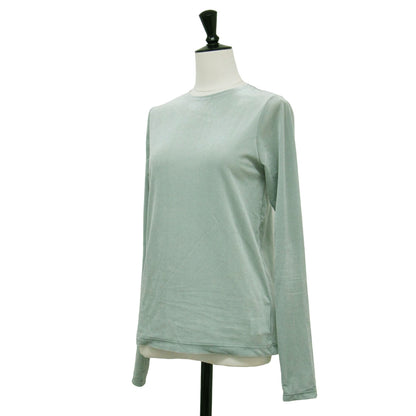 24秋冬 スキンベロア クルーネック プルオーバー / カットソー 長袖 シアー