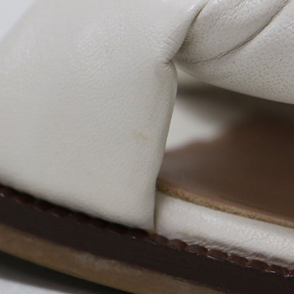 24春夏 スリップオン サンダル / ANICA LUX SLIDE フラット ブレイド クッション レザー