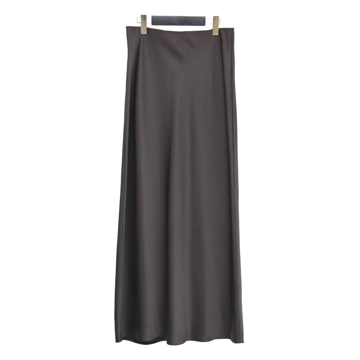 24春夏 サテン Aライン ロング スカート / BASE SATIN FLUID MAXI SK マキシ丈 フレア