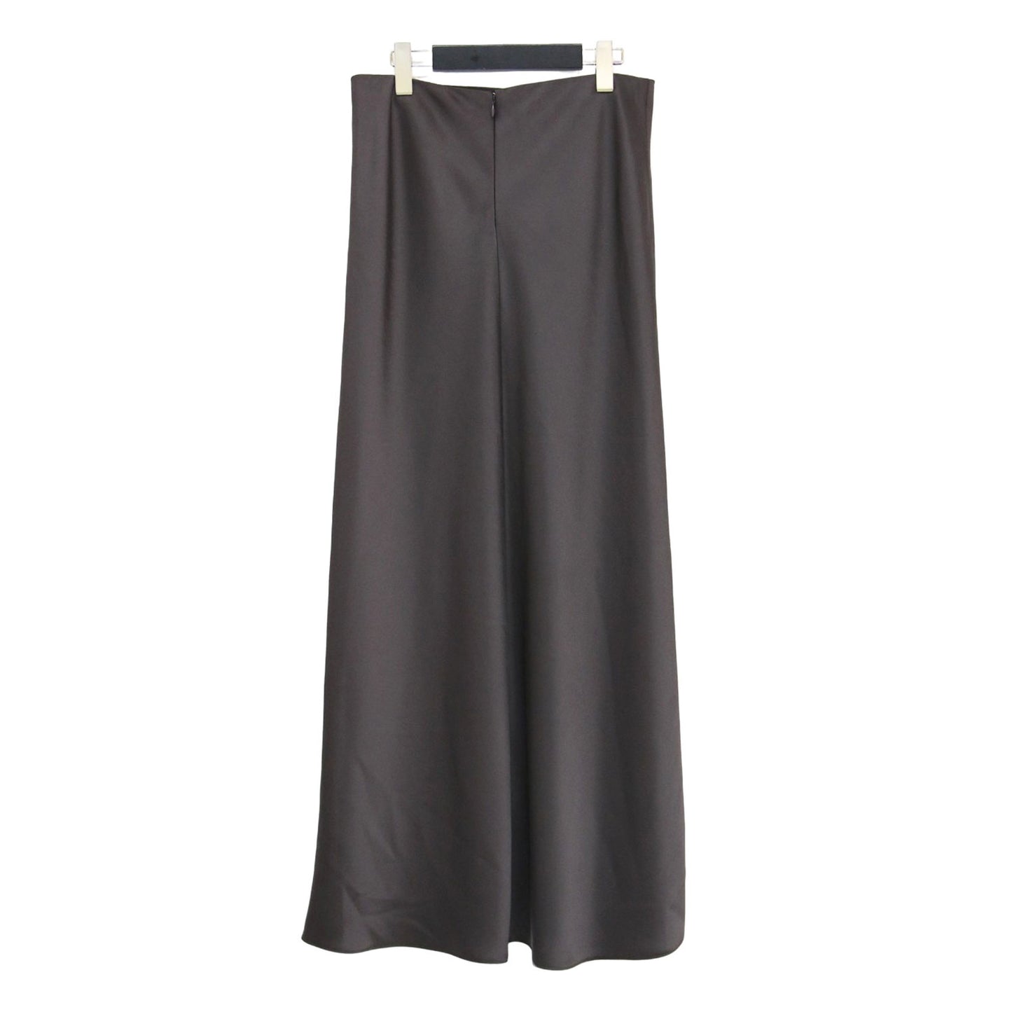 24春夏 サテン Aライン ロング スカート / BASE SATIN FLUID MAXI SK マキシ丈 フレア