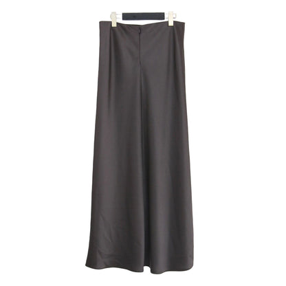 24春夏 サテン Aライン ロング スカート / BASE SATIN FLUID MAXI SK マキシ丈 フレア