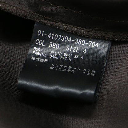 24春夏 サテン Aライン ロング スカート / BASE SATIN FLUID MAXI SK マキシ丈 フレア
