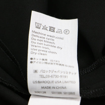 ツイル ビック シルエットドレス / ワンピース 七分袖 ロング バンドカラー スリット