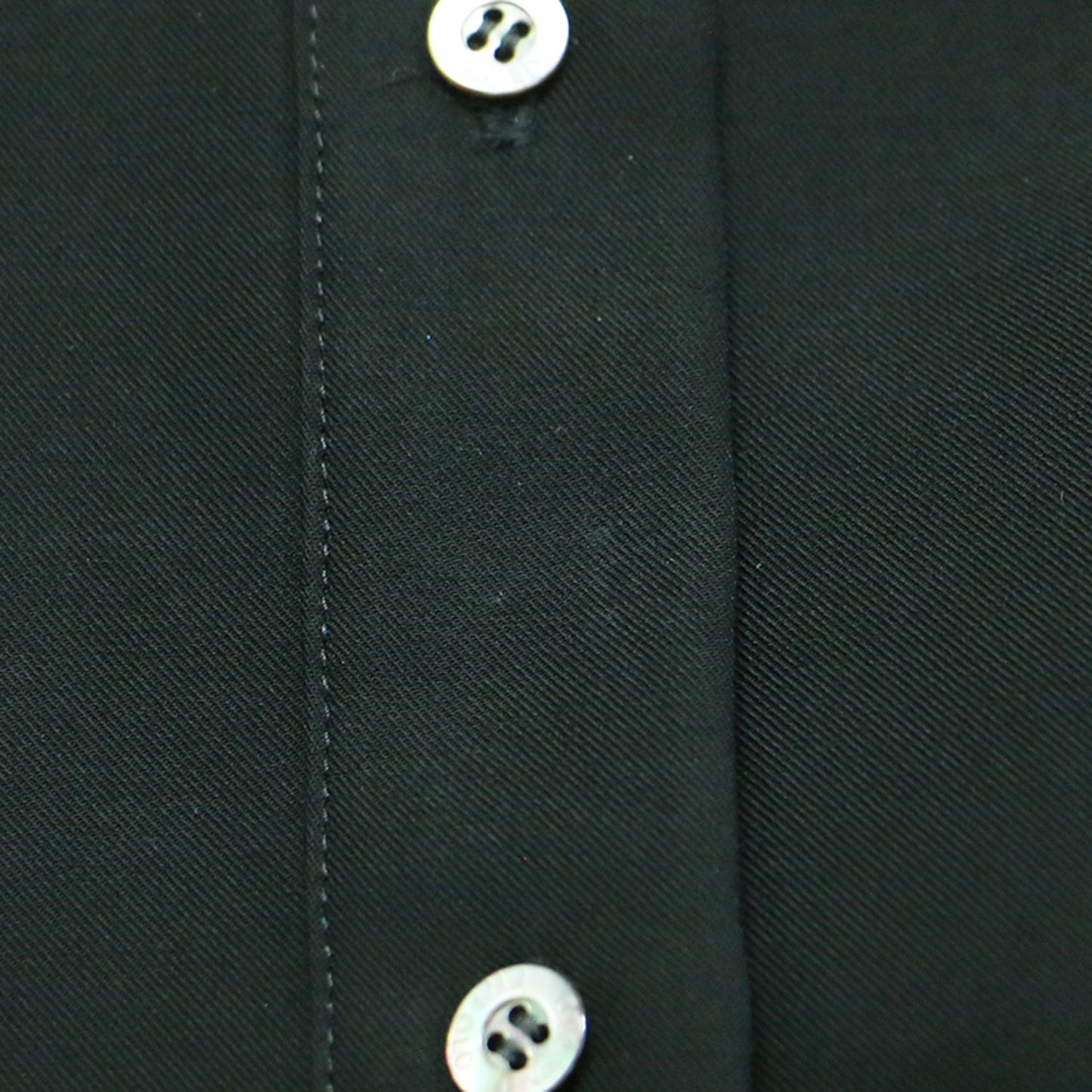 ツイル ビック シルエットドレス / ワンピース 七分袖 ロング バンドカラー スリット