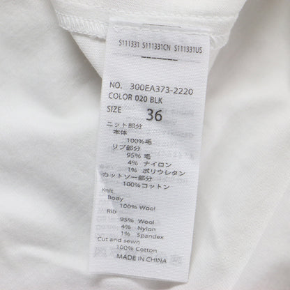 21秋冬 ニット レイヤードカット ドレス / プルオーバーワンピース 長袖 ロング丈 クルーネック Vネック オーバーサイズ