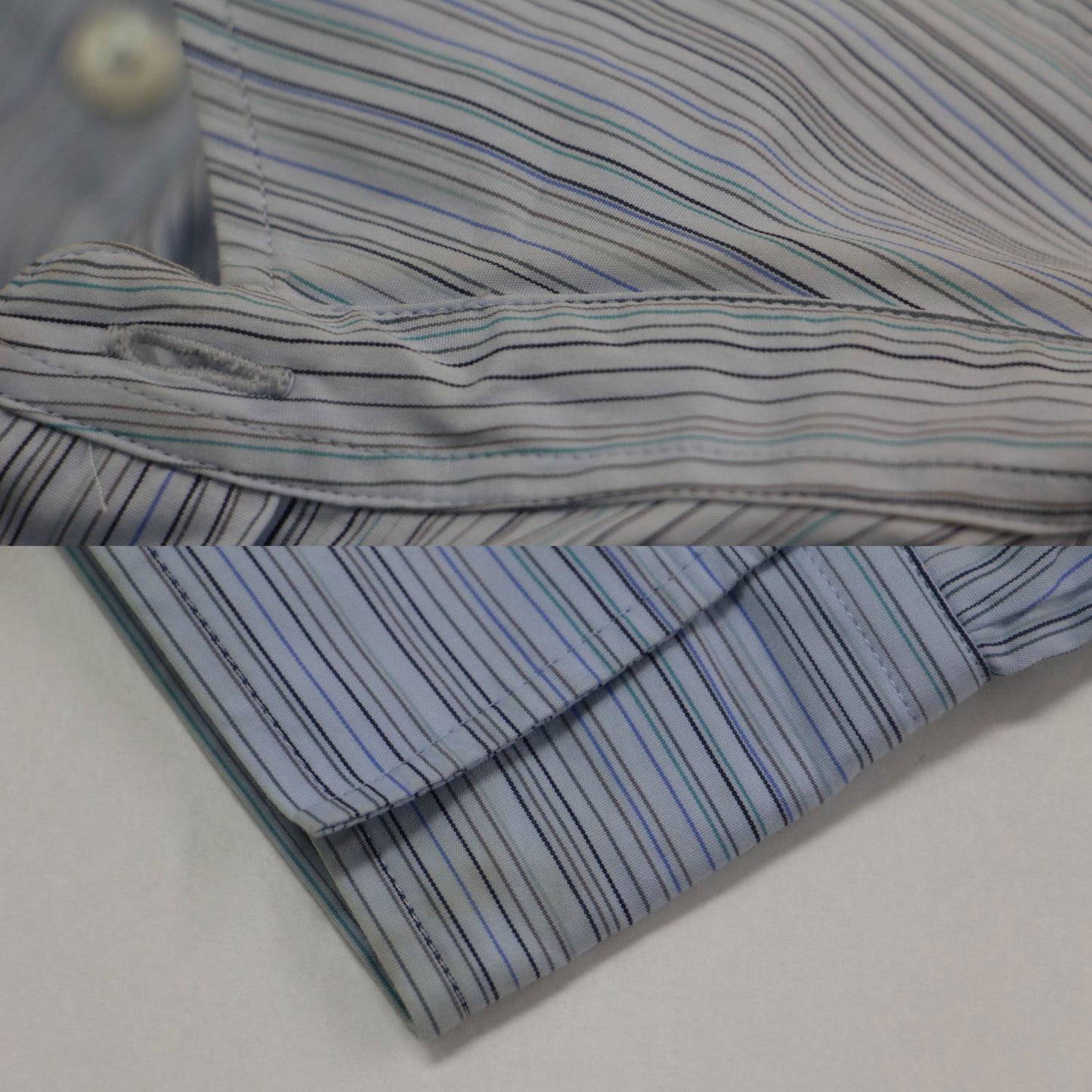 25春夏 シグネチャー ストライプ シャツ / Signature Stripe レギュラーカラー 長袖 ドロップショルダー バルーンスリーブ センターボックス コットン ウォッシャブル