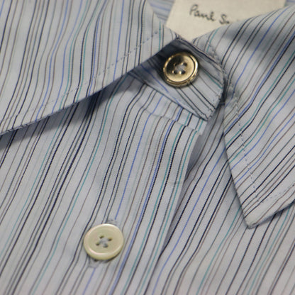 25春夏 シグネチャー ストライプ シャツ / Signature Stripe レギュラーカラー 長袖 ドロップショルダー バルーンスリーブ センターボックス コットン ウォッシャブル