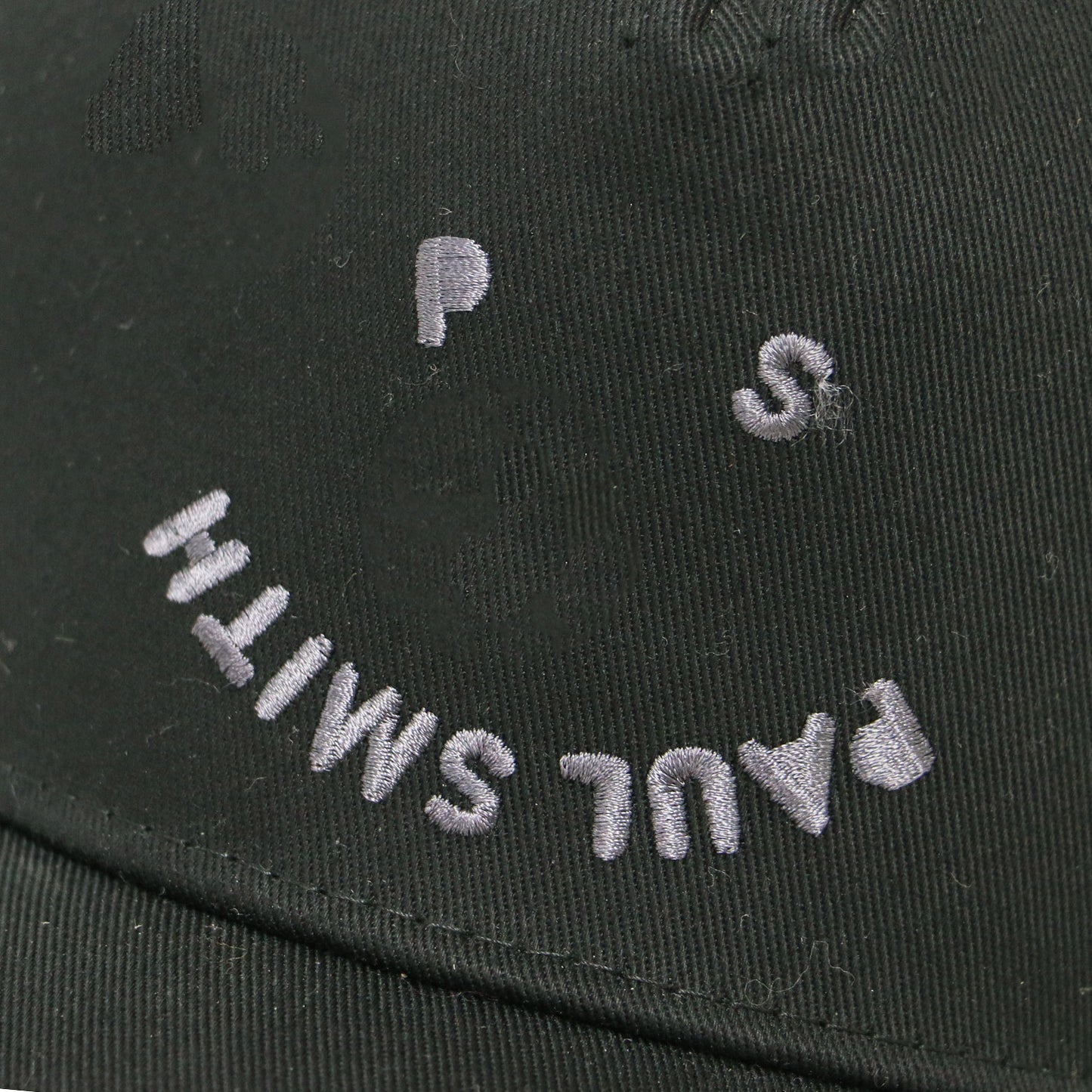 ロゴ 刺繍 キャップ / ベースボールキャップ Happy コットン