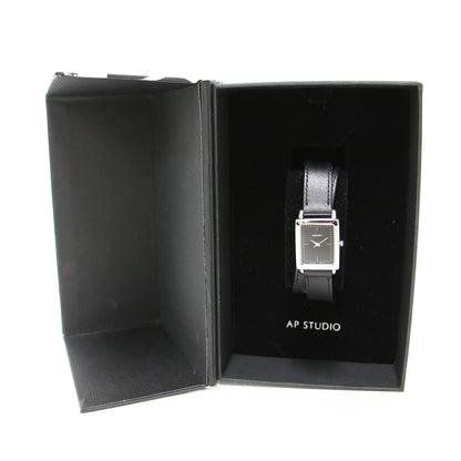× AP STUDIO x HIROB Exclusive レザー 2連ベルト 腕時計 / 2WAY スクエア ステンレス