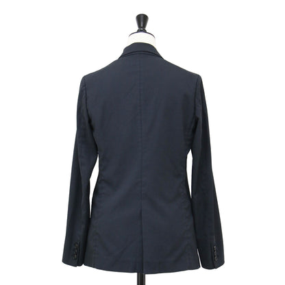 21春夏 リネンブレンド ダブル ジャケット / 長袖 テーラード スリット コットン