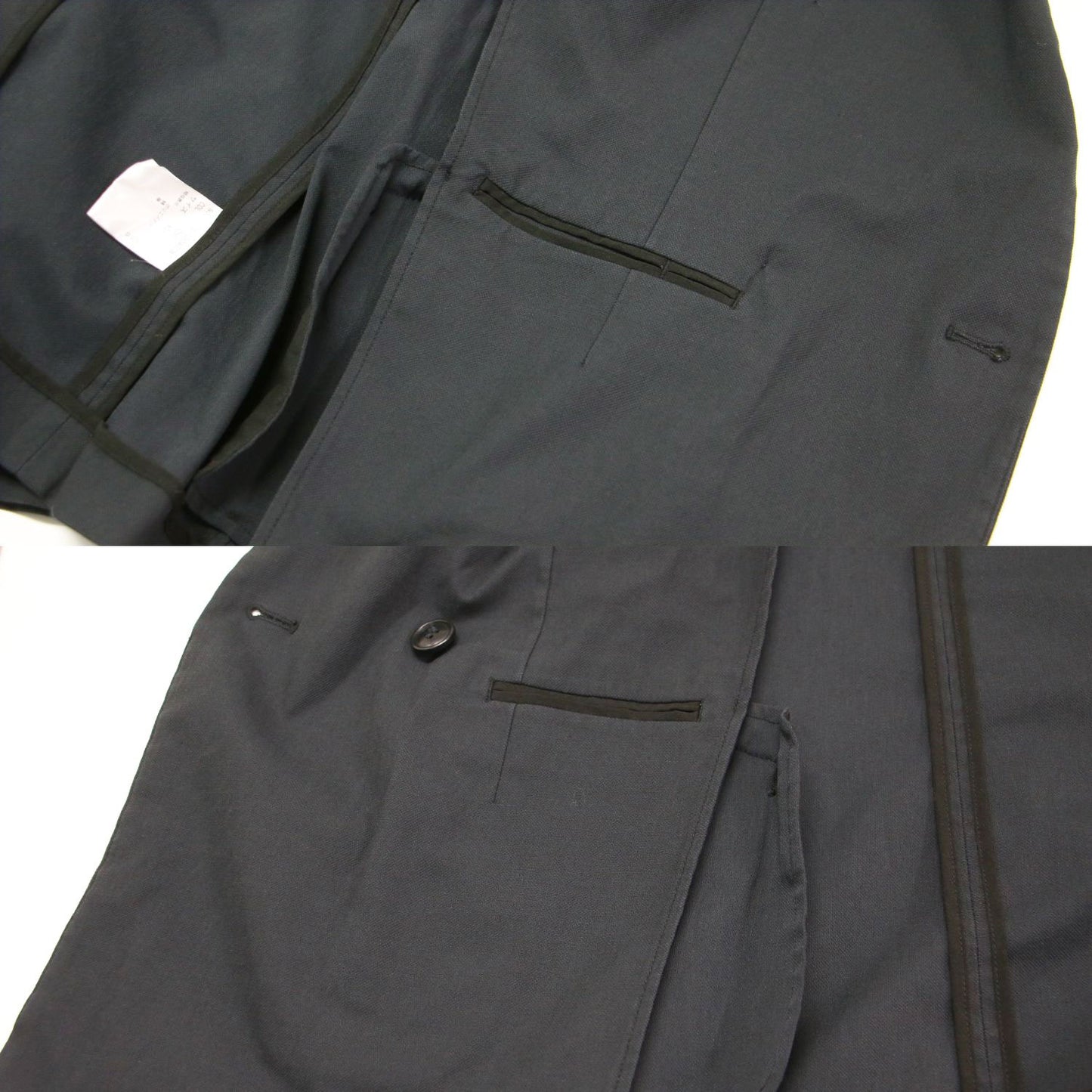 21春夏 リネンブレンド ダブル ジャケット / 長袖 テーラード スリット コットン